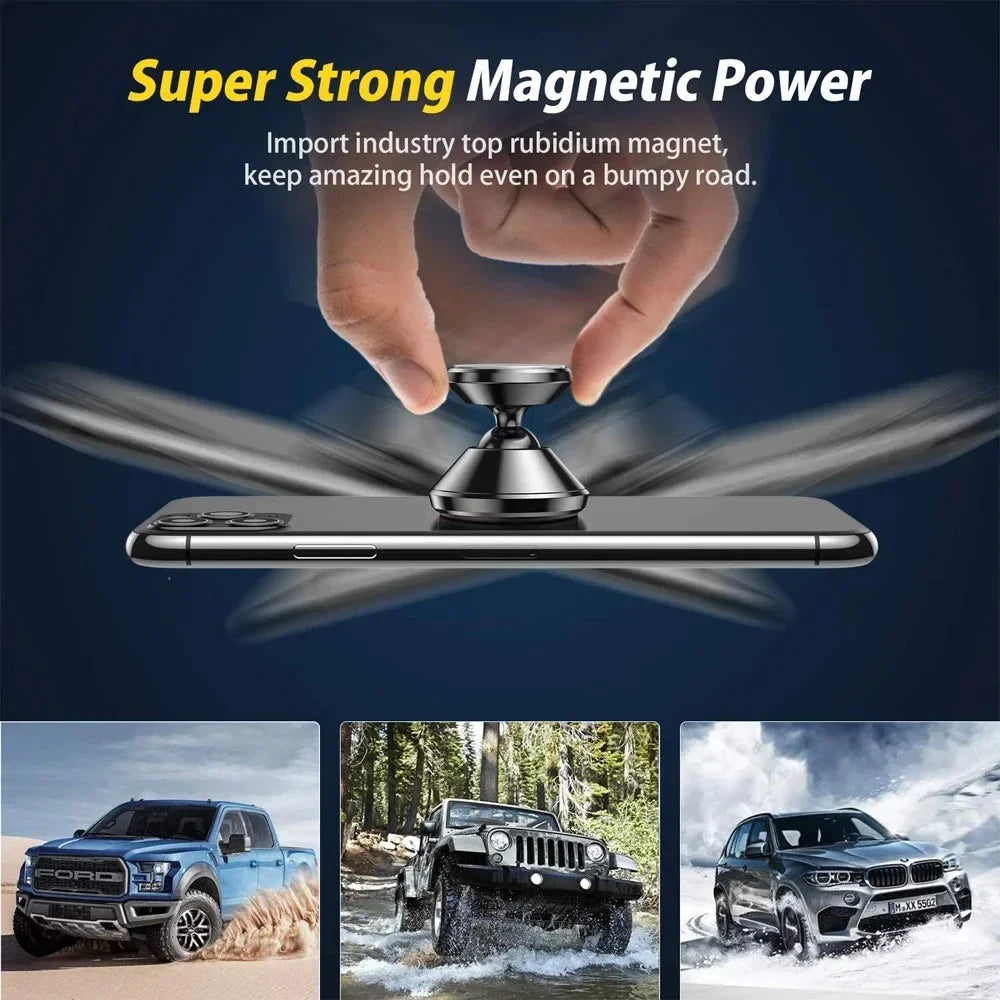 Magnetic Car Phone Stand Magnet Mount Bracket Adhesive Stick on Dashboard for iPhone 14 13 12 Pro Samsung Xiaomi Huawei Mobile