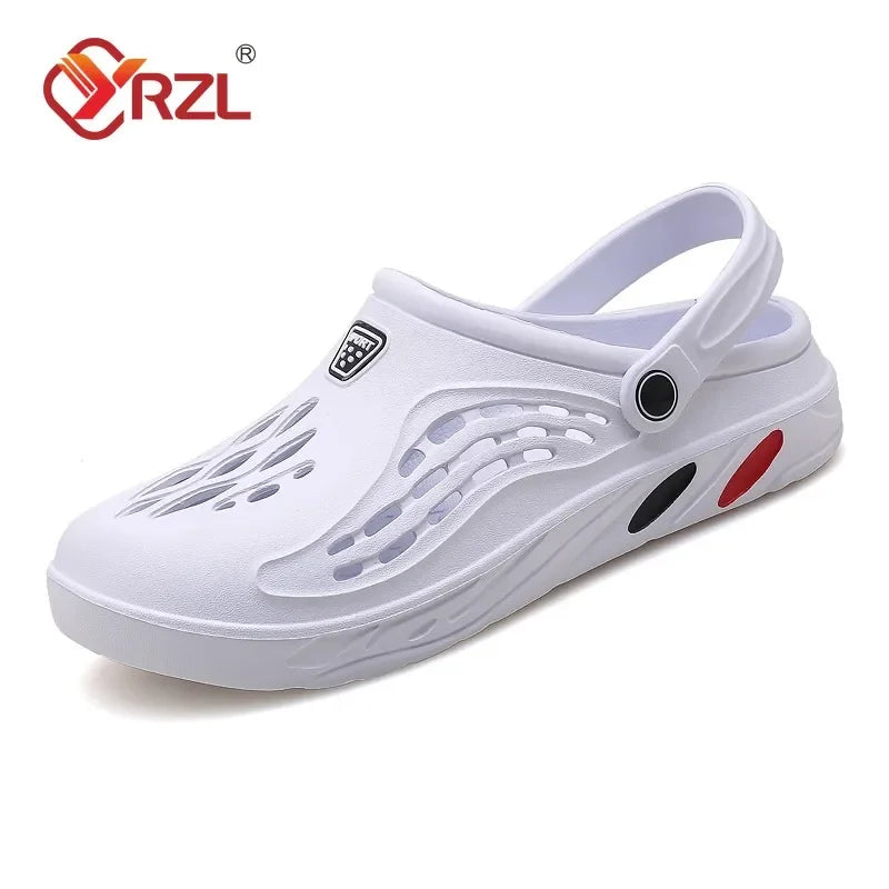 YRZL Mens Slippers Unisex Soft Non-slip Wear-resistant Casual Mens Sandals Comfortable Slip on Beach Shoes Outdoor Slippers Man