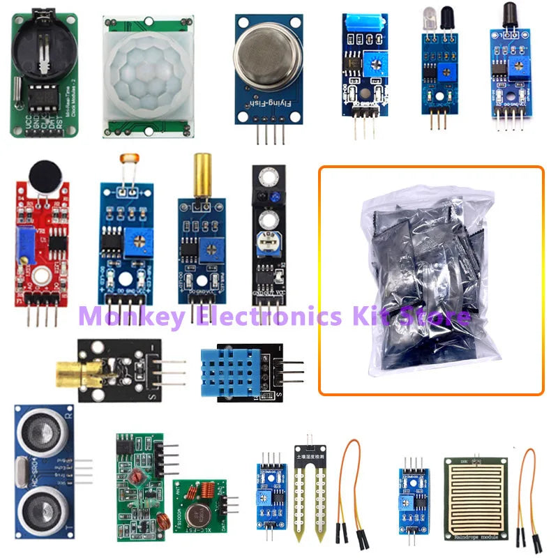45 in 1 Sensors Modules and  16 Kinds Starter Kit For Arduino Raspberry Pi , Better Than 37 in 1 With Box DIY UNO R3 MEGA2560 - Shoppiline