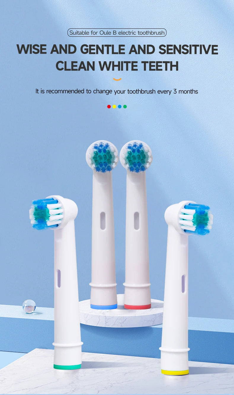20Pcs/Lot Electric Toothbrush Head For Oral B Sensitive Replacement Brush Heads D25 D30 D32 D18 4739 3709 4728 D4510 D12013