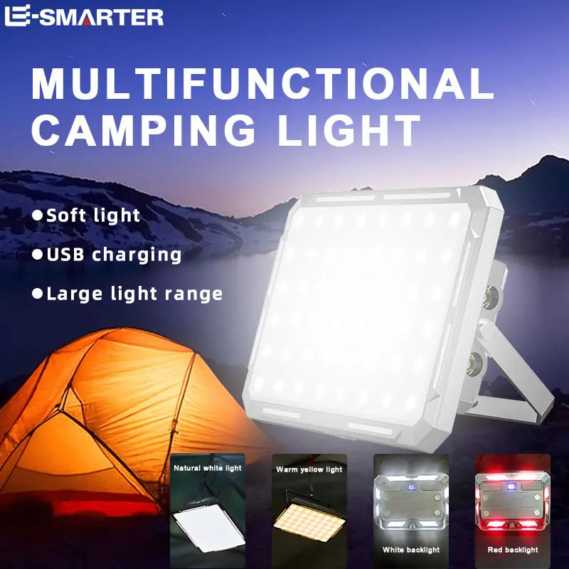 Portable LED Camping Tent Light Rechargeable Searchlight High Power Outdoor Emergency Lighting Waterproof Hanging Night Lamp - Shoppiline