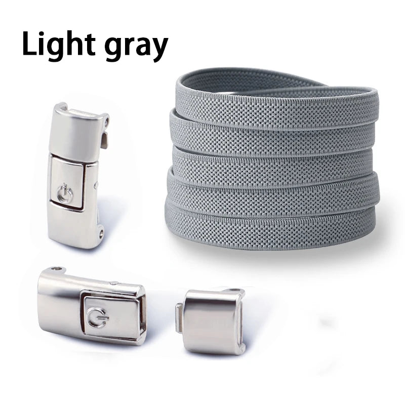 Press Lock Shoelaces without ties Elastic Laces Sneakers Tennis No Tie Shoe laces Shoes Accessories 1Pair/2Pair