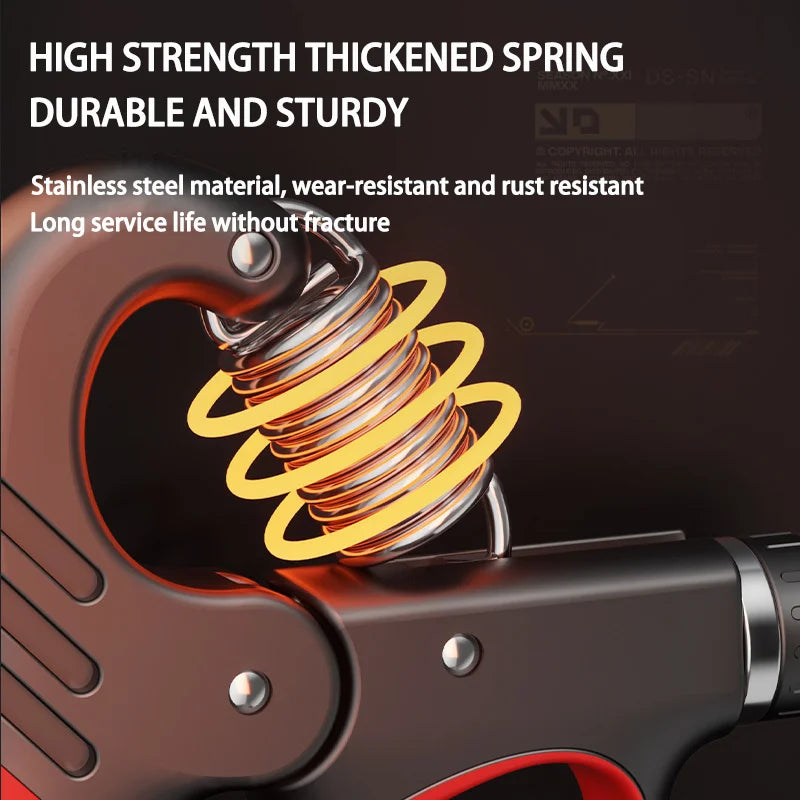 5-100kg Adjustable Grip Strength Device for Rehabilitation Training, Muscle Enhancement, Strength Training, Grip Strength Device
