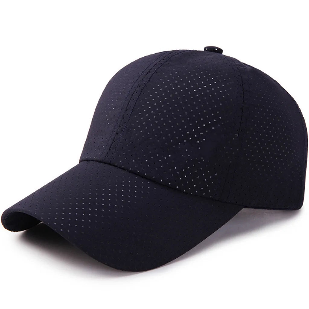 Hat Men Spring Summer Solid Color Mesh Cap Baseball Cap Women Autumn Korean Edition Sunscreen Hat Mesh Breathable Peaked Cap New