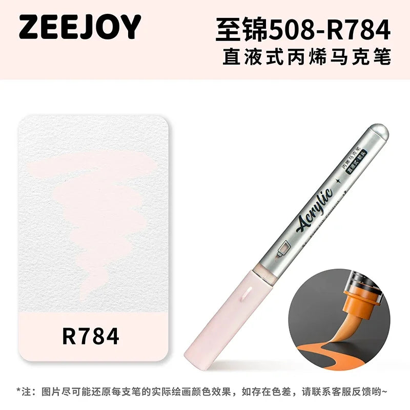 ZEEJOY 120/12/1 Colors Direct Liquid Acrylic Marker Pens Waterproof Pen Soft Brush Nib for Manga School Art Supplies Stationery