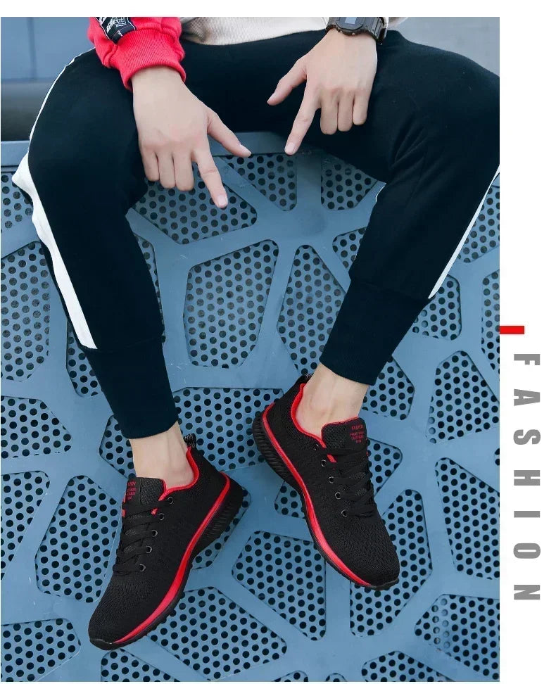 2026 Men Running Walking Knit Shoe Casual Sneakers Breathable Sports Running Athletic Gym Lightweight Outdoor Women Shoes Size