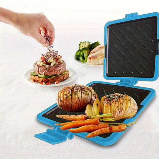 1pc Food Grade Silicone Easy-to-Use Microwave Sandwich Maker with Adjustable Silicone Straps Quick, Even Cooking for Crispy Toas - Shoppiline