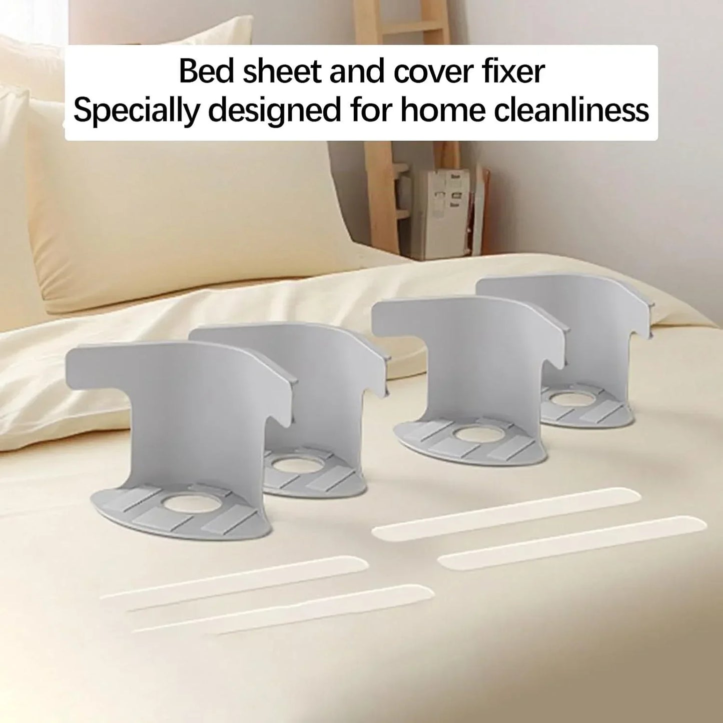 8/4Pcs Bed Corner Sheet Grippers Straps Heavy Duty Bedsheet Corner Tightener Clips Durable and Reliable Bed Sheet Grippers