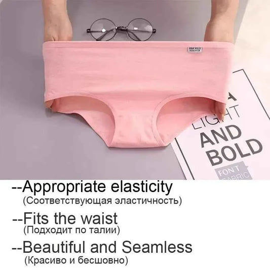 Women's 7 Pack Triangle Briefs - Soft Breathable Comfort Fit Solid Color Underwear, Daily Wear Underpants