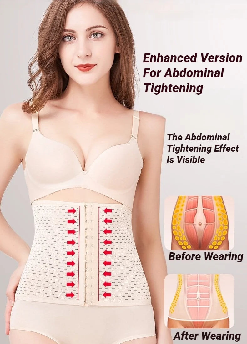 Postpartum Corset Women Body Shapewear Black Belly Band Tummy Slimming Shaping Shaper Flat Belly