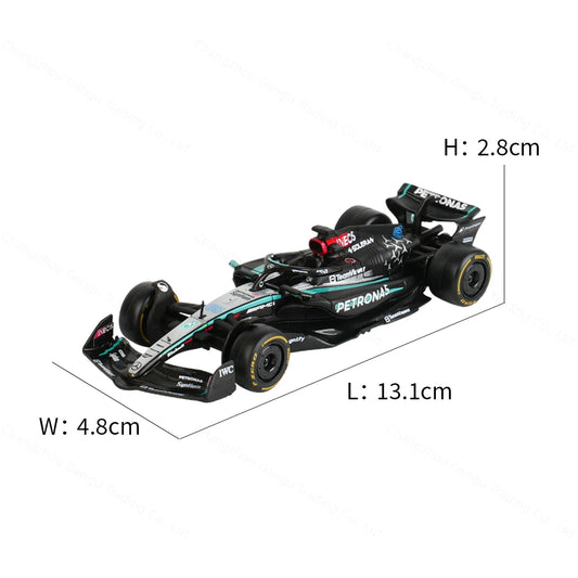 Bburago 1:43 Mercedes AMG 2024 W15 E Performance F1 Formula Car Die Cast Vehicles Collectible Model Racing Toys - Shoppiline
