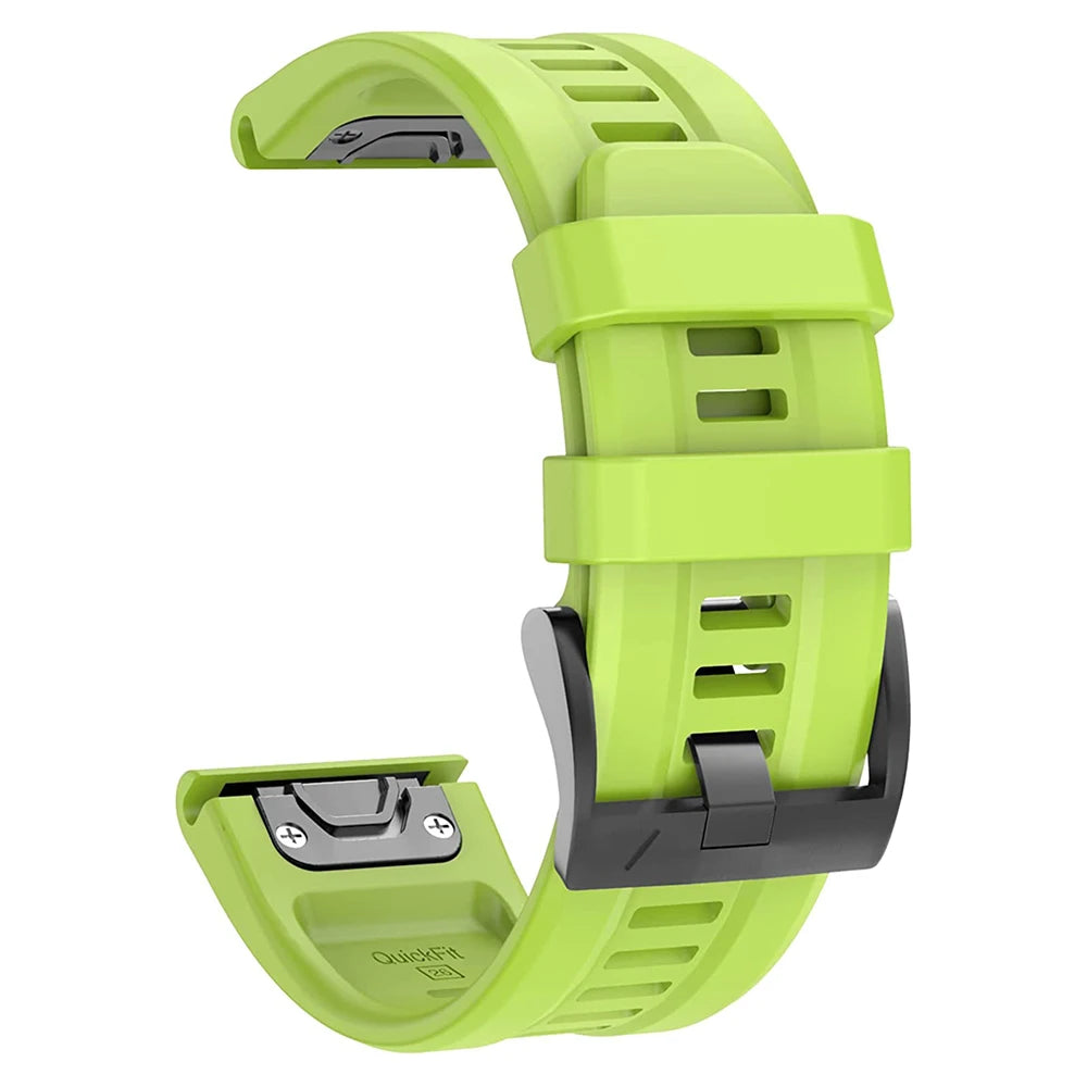 Bracelet QuickFit 22mm 26mm pour Garmin Epix Gen 2, en silicone pour Garmin Fenix 7 7X 5Plus 6XPro Enduro 2