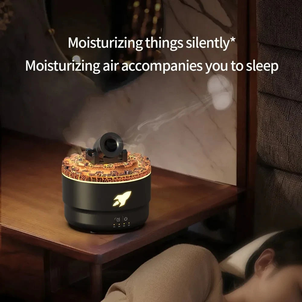 HOMEFISH Aromatherapy Diffuser  Spray Air Humidifier 7Colour Gradient Night Light Ultrasound Essential Oil Arome Diffuser