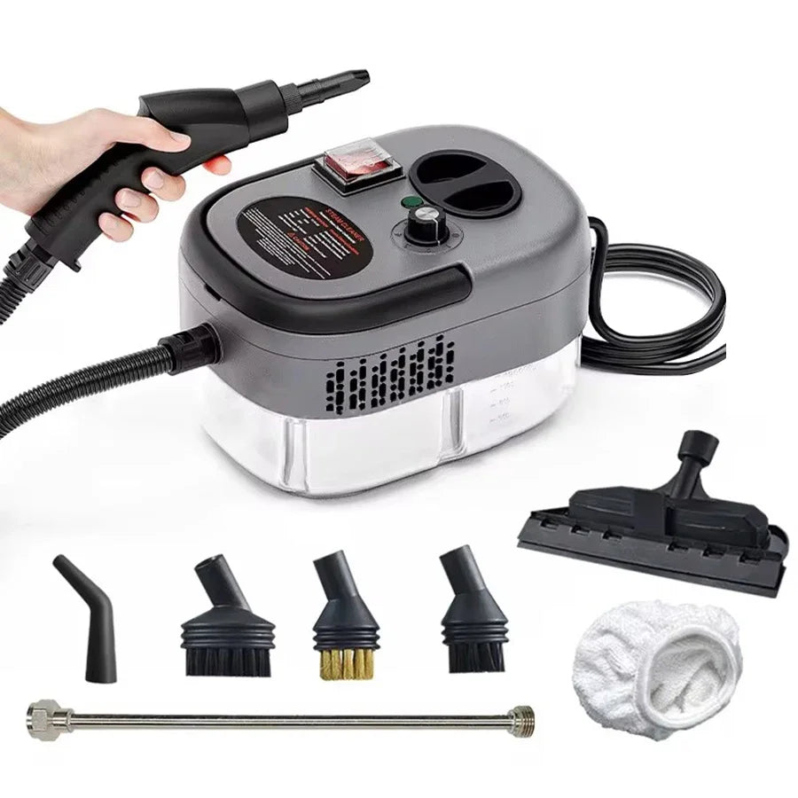 Portable Handheld Steam Cleaner High Temperature Pressurized Steam Cleaning Machine With Brush Heads For Kitchen Car - Shoppiline