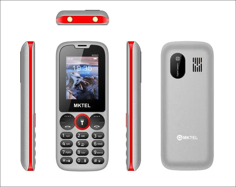 MKTEL M2023 Feature Phone with 1.77inch Display 800mAh Battery Dual SIM FM Radio Flashlight 0.08Mega Camera Senior Phone - Shoppiline