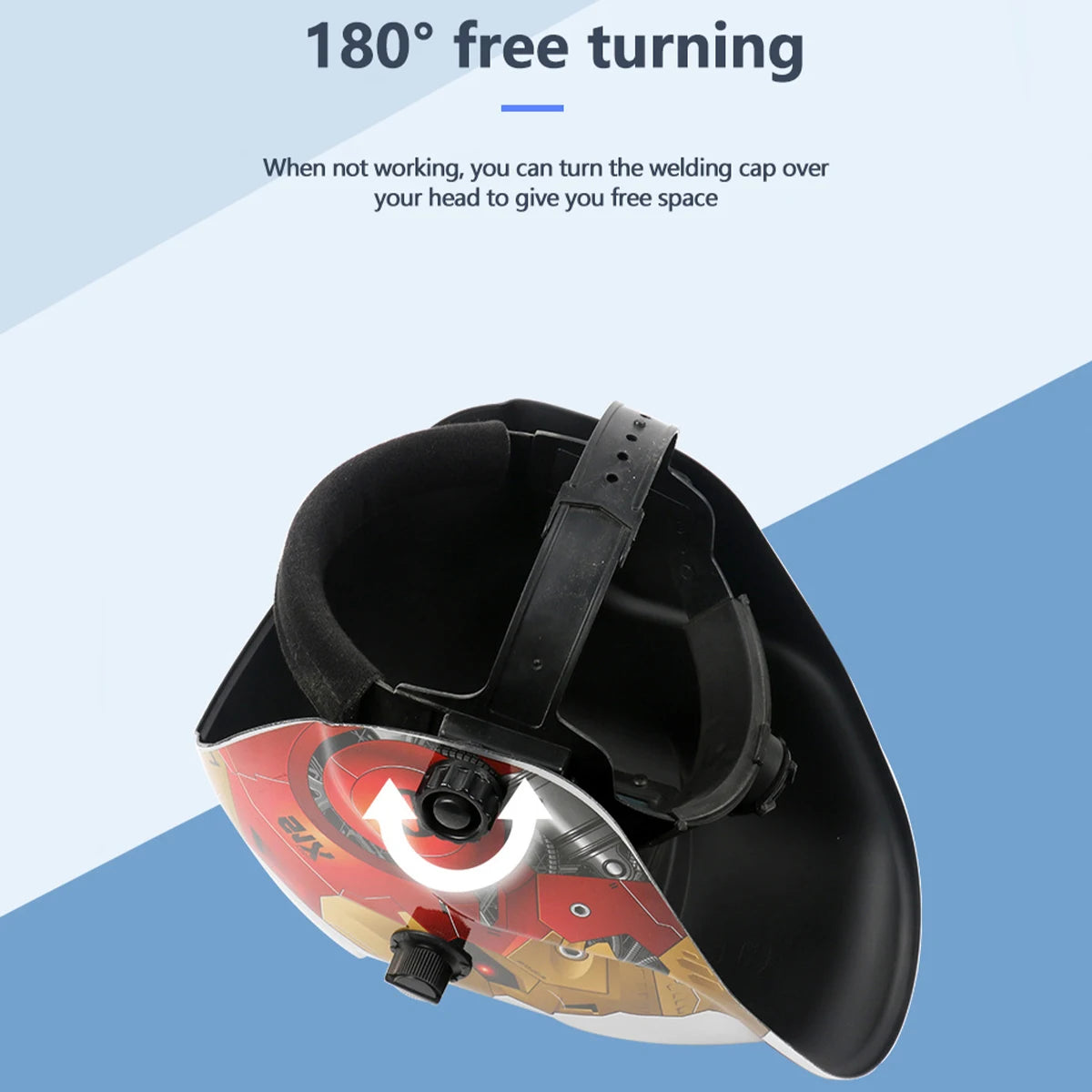 AIRAJ Welding Helmet Auto Darkening Welding Mask For TIG MIG ARC Welder Machine Large View True Color DIN9-13 93*42MM Vision - Shoppiline
