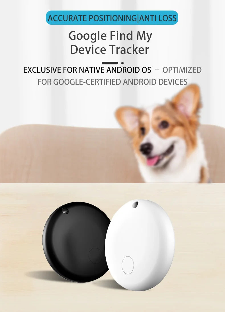 Smart GPS Tracker Works With google find my device tracker Pet Kids Luggage Key Tracking Global Accurate Positioning Bluetooth