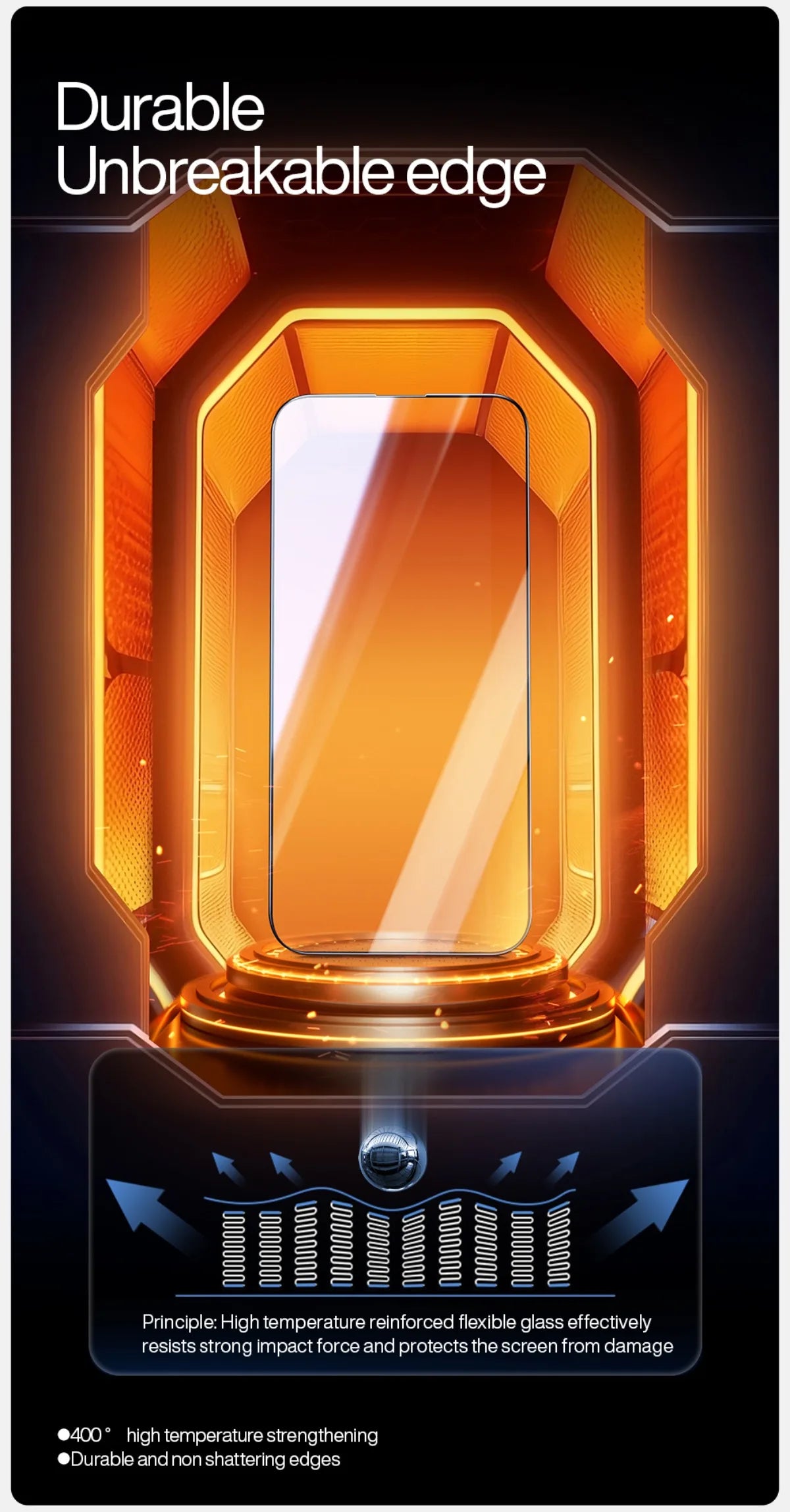 SmartDevil Full Cover Tempered Glass for iPhone 17 17Pro Max 16ProMax 16Pro Screen Protector for iPhone 15Pro HD Anti-blue Light - Shoppiline