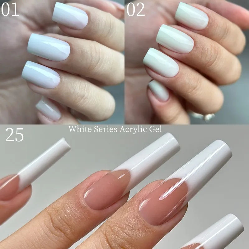 MSHARE Poly Nails Acryl Gel 60ml Builder UV Led Acrylgel Nagelverlängerungen Acryl Rosa Weiß Klar Acrylat HEMA TPO-freies Gel