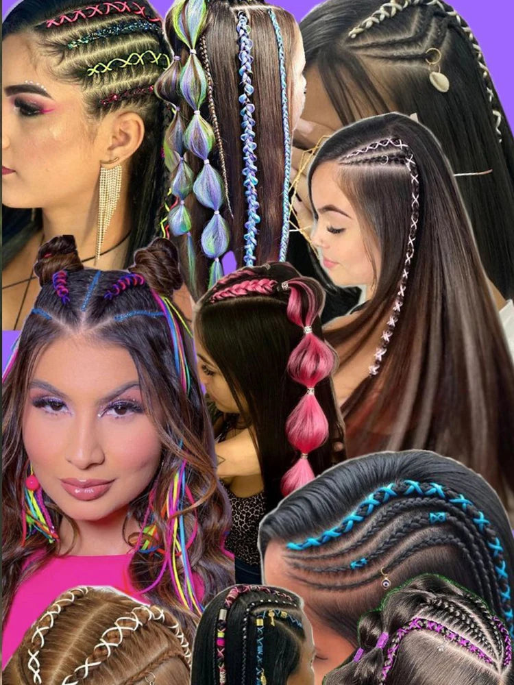 Synthetic Kanekalon Crochet Hair Braiding Hair Pre Stretched Curly Jumbo Braids Extensions Hair Accessories For Girls Braids