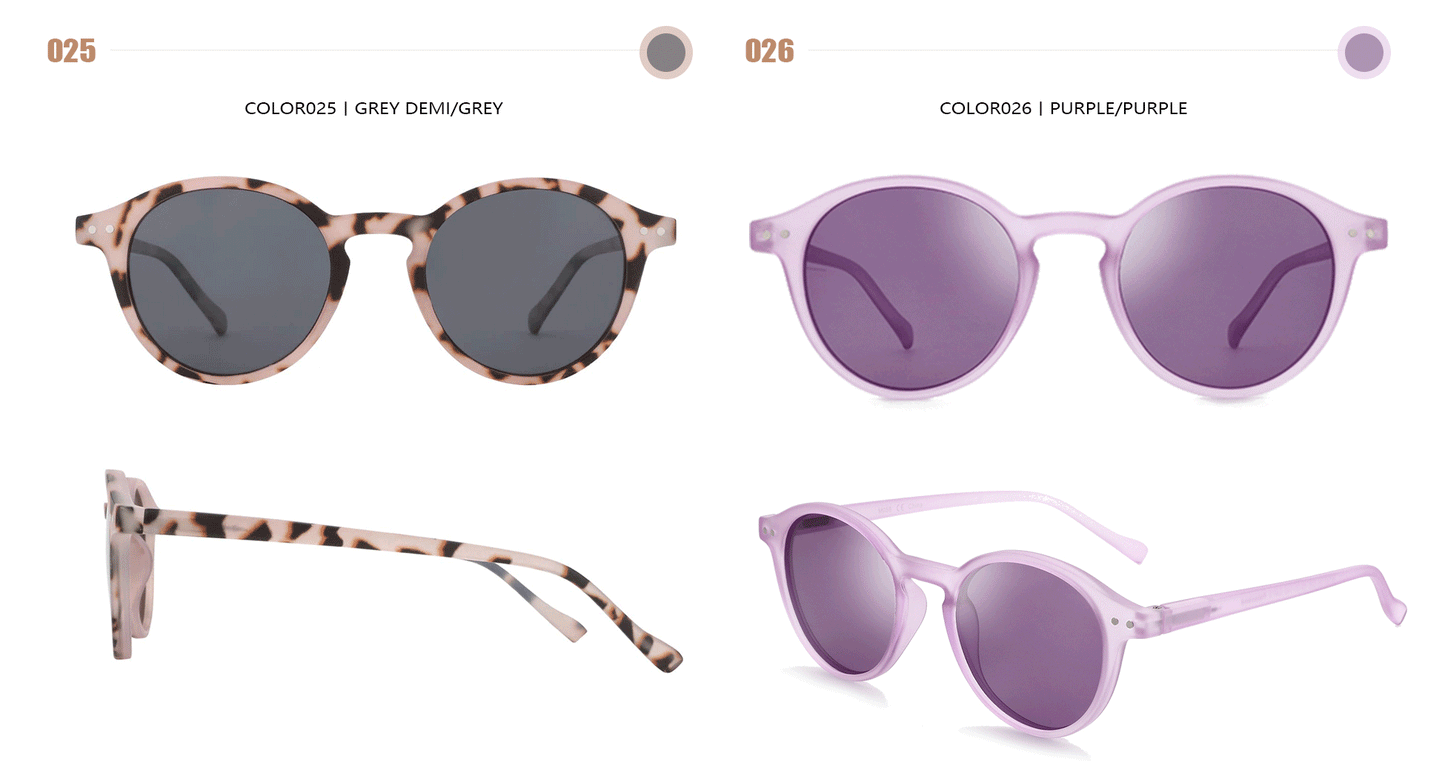 ZENOTTIC Lunettes de Soleil Rétro Polarisées 2023 2024 Hommes Femmes Vintage Petite Monture Ronde Lunettes de Soleil Verres Polarisés UV400 Nuance