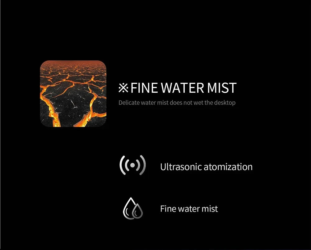 HOMEFISH Aromatherapy Diffuser  Spray Air Humidifier 7Colour Gradient Night Light Ultrasound Essential Oil Arome Diffuser