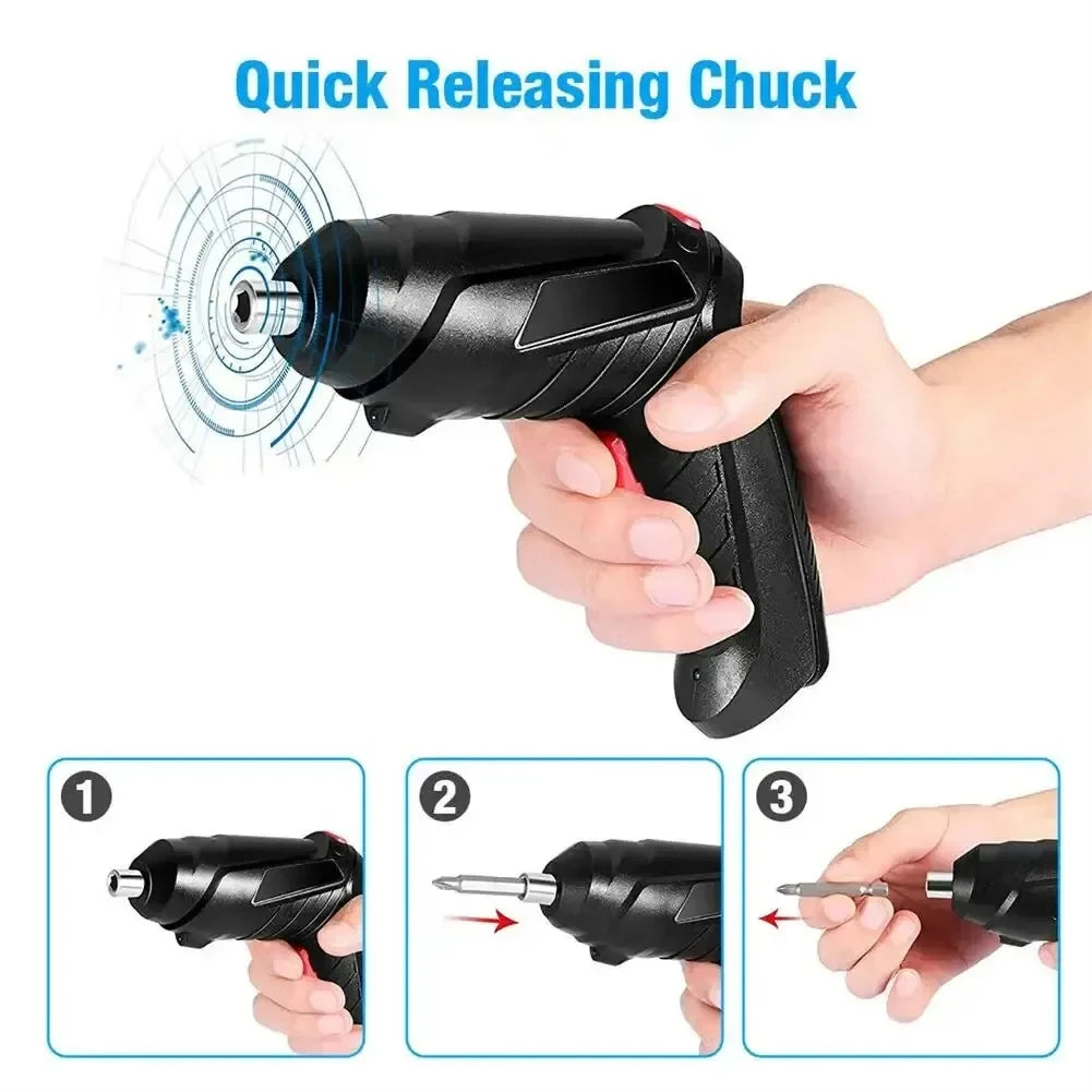 47 PCS 3.6V Electric Screwdriver Set 1800mAh Battery Powered Portable Cordless Electric Screwdriver Household Maintenance Power - Shoppiline