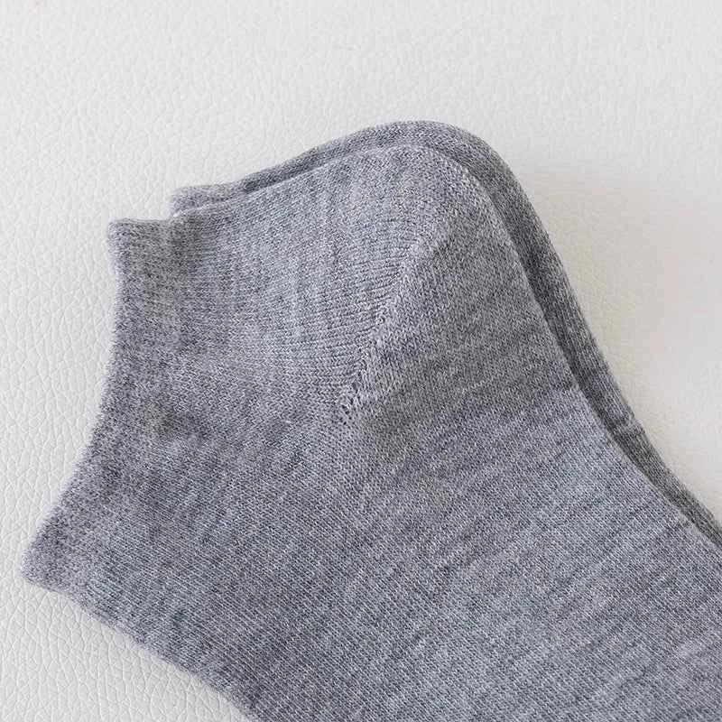 3/5/8 Pairs Women/Men Boat Socks Invisible Low Cut Silicone Non-slip Summer No-show Ankle Socks Solid Color Casual Breathable