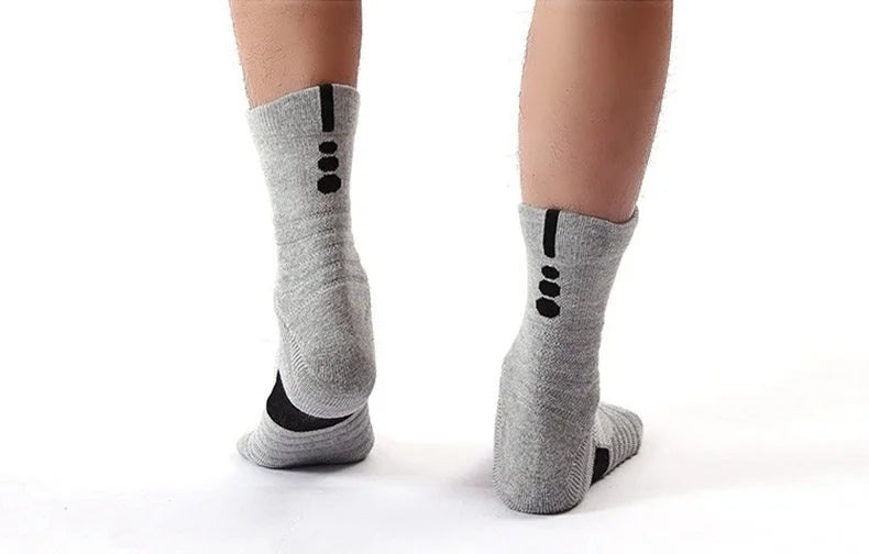 3 Pairs Anti-Slip Football Socks Men Sock Short Long Tube Soccer Basketball Sport Breathable Deodorous 39-45 Running Hiking