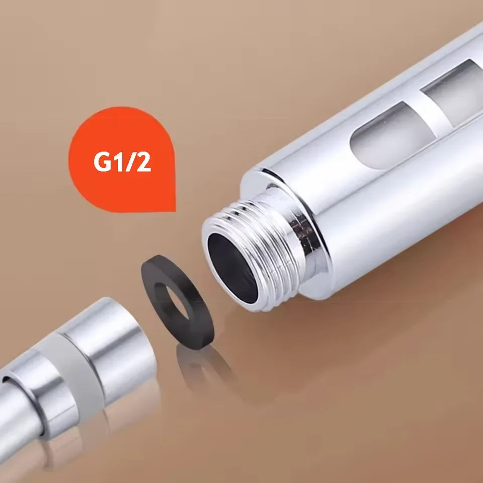 New High Pressure Water Saving Filter Shower Head 5 Modes Handheld Shower Head One Button Stop Bathroom Accessories Set - Shoppiline