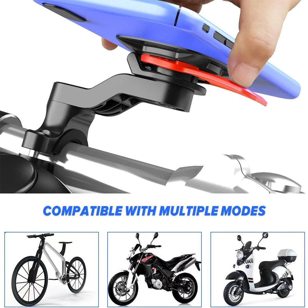 Universal Bicycle Mount for Bicycle and Motorcycle Phone Holder, Mobile Phone Holder for MTB 360° Rotatable for MTB or Road Bike