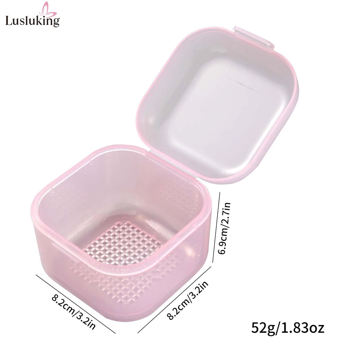 Nail Drill Bits Disinfection Box Double Layer Filtration Cleaning Box Manicure Storage Case Nail Brush Cleaning Container