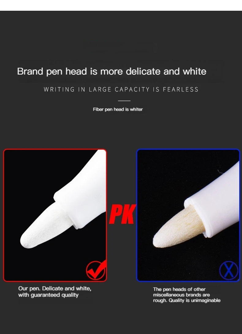 1/3/4Pcs White Permanent Paint Pen set for Wood Rock Plastic Leather Glass Stone Metal Canvas Ceramic Deep Hole Marker 0.7mm