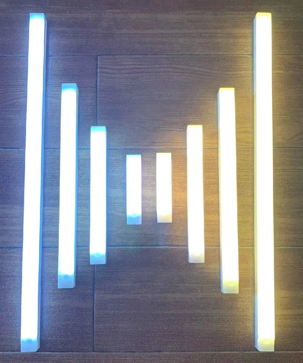 AITHEA USB Rechargeable PIR Motion Sensor LED Bar Lights Dimmable Detector Night Light Portable Induction Cabinet Lamp for Room