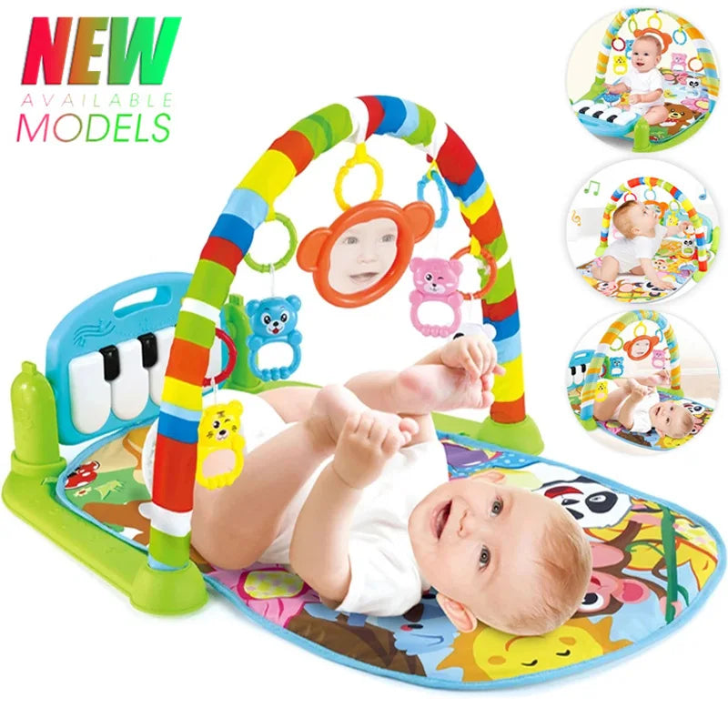 Baby Musik Spieldecke Krabbeldecke Neugeborenen Teppich Pedal Klaviertastatur Baby Fitness Rack Spielmatte Krabbelspielkissen Spielzeug Geschenk