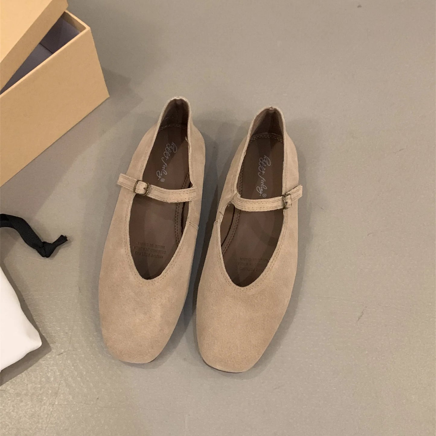 Bailamos 2024 Frühling Neue Marke Damen Flats Runde Zehen Kniehohe Slipper Damen Casual Ballettschuhe Weiches Leder Elegante Anzugschuhe