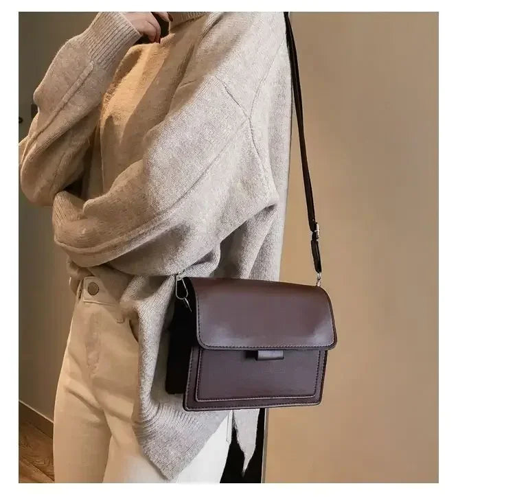 Fashion Damen Umhängetasche PU Leder Kleine Schulter-Messenger-Handtasche für Reisen