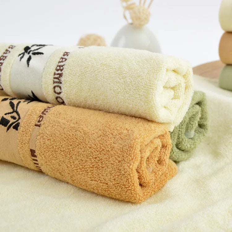 Set of 1/4/6 Bamboo Fiber Towels Sets Home Bath Towels Adults Face Towel Thick Absorbent Luxury Bathroom Towels Toalha De Praia - Shoppiline