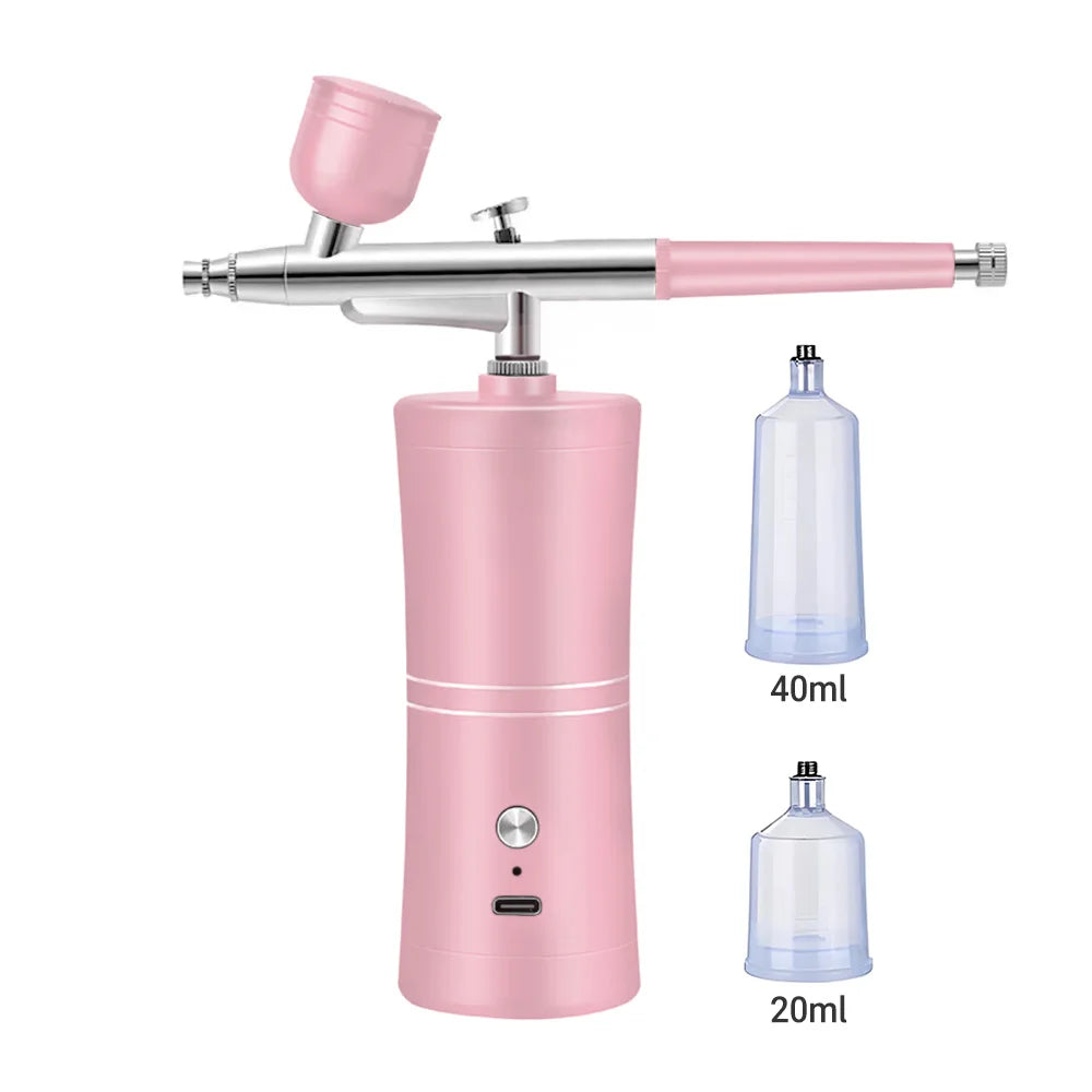 Portable Small Electric Compression Spray Gun with Optional Connecting Pipe, Manicure/Beauty/Cake Decoration/Hand Model Spraying - Shoppiline