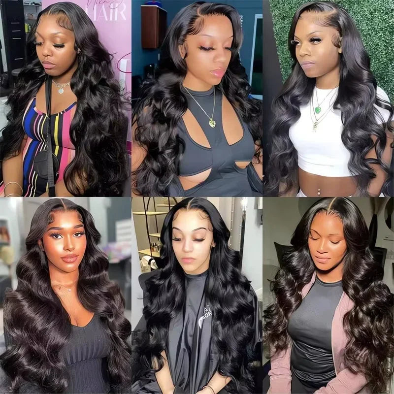 Raw Peruvian Body Wave 250% Density 40 42 inch 13x6 HD Lace Front Human Hair Wigs 13x4 Frontal Wigs Women Glueless Closure Wigs