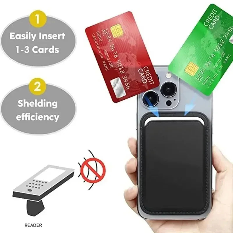 Leder Brieftasche Hülle für iPhone 15 Pro Max Magsafe Wallet Leder Kompatibel für iPhone 14 13 12 Kartenhalter mit MagSafe Magnet