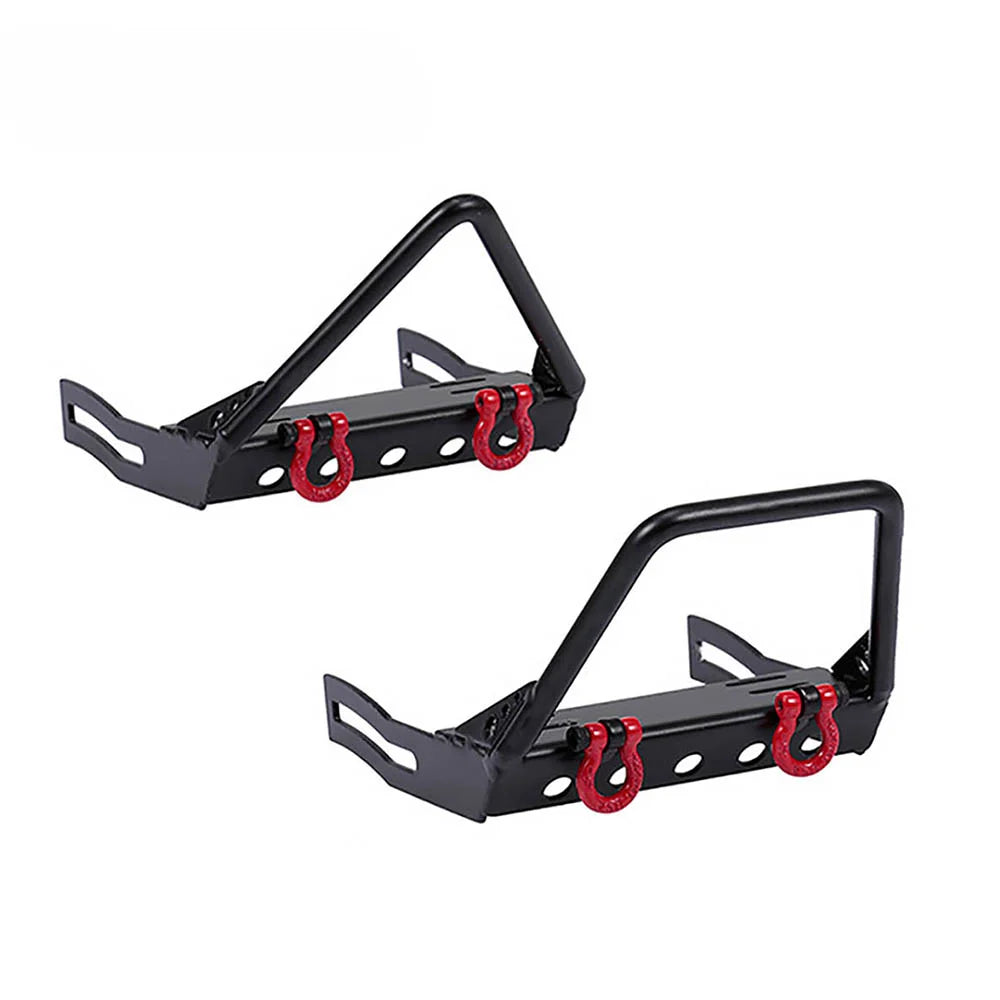 Metall RC Rock Crawler Auto Frontstoßstange Upgrade Teil für 1/10 Axial SCX10 Traxxas TRX4 D110 CC01 - Robustes Offroad Fahrzeugzubeh