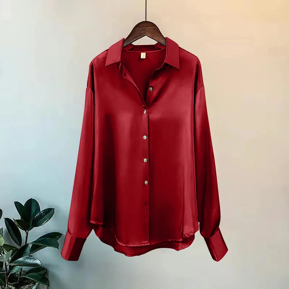 2025 Printemps Chemises et Blouses Nouveaux Cardigans Pullover Femme Haut Tricoté Coréen Manches Longues Revers Bouton Élégance Doux Manteaux Décontractés