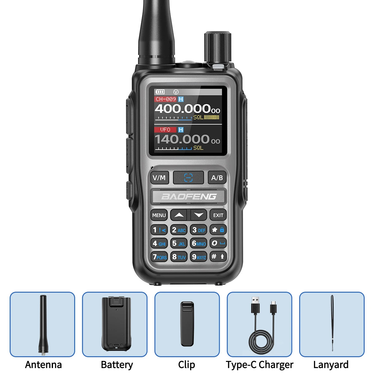 BAOFENG UV-5R Mini Walkie Talkie Multi Band Bluetooth Programming Wireless Copy Frequency 999CH AM FM Long Range Two Way Radio - Shoppiline