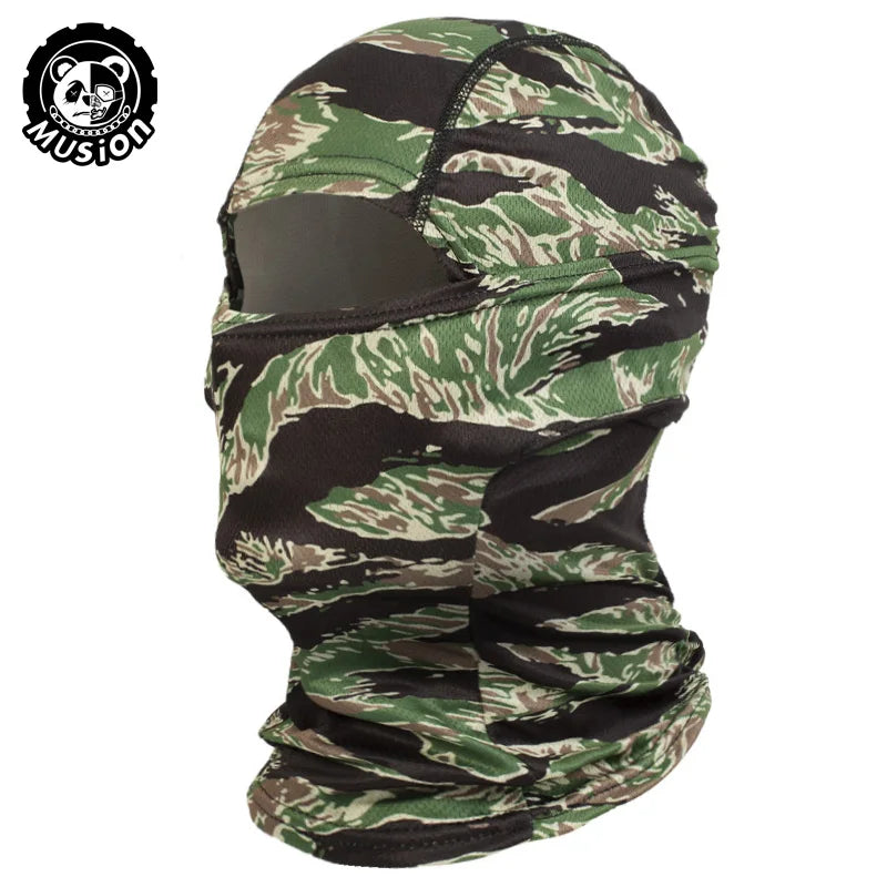 Musion Motorrad Sturmhaube Sonnenschutz Vollgesichtsmaske Atmungsaktives Mesh Airsoft Maske Sturmhaube Fahrrad Radfahren Kopfbedeckung Unde