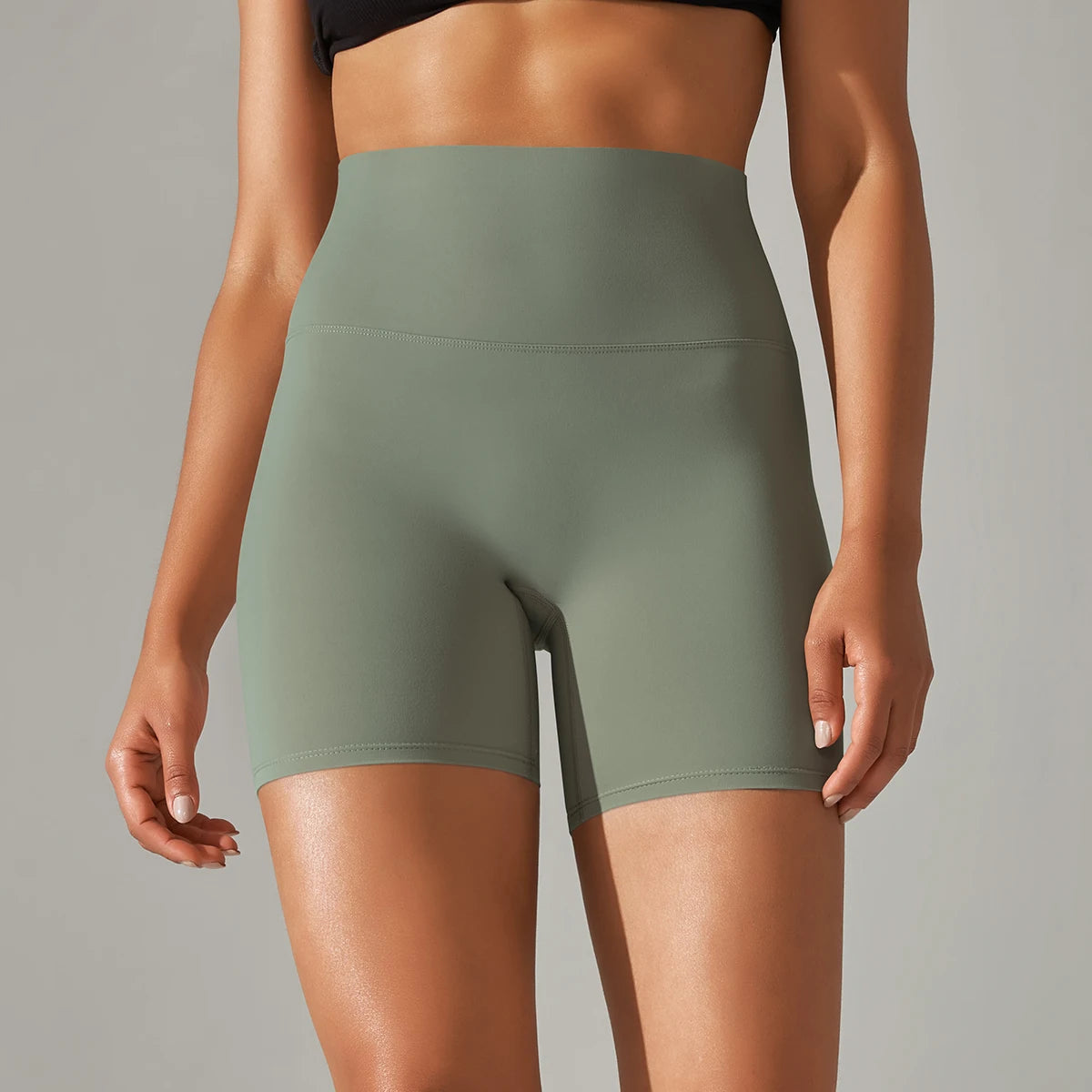 1PC Yoga Shorts Women Fitness Shorts Running Cycling Shorts Breathable Sports Leggings High Waist Summer Workout Gym Shorts