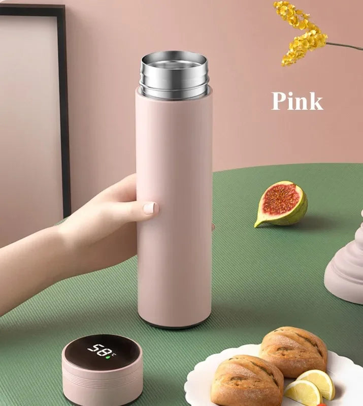 500ML Temperature Display Thermos Cup Stainless Steel Divided Thermos Bottle Outdoor Vacuum Insulated Cup Father's Day Gift - Shoppiline