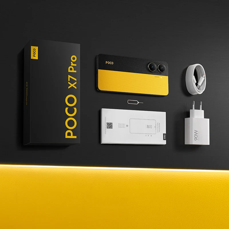 【World Premiere】POCO X7 Pro Global Version Smartphone 256GB / 512GB Dimensity 8400-Ultra 90W Charge 6000mAh battery IP68 NFC 5G - Shoppiline