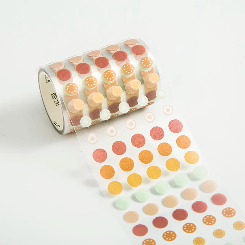 60mm*3m Dot Washi Tape for Diary Scrapbooking DIY Deco Junk Journal Creative Stationery School Supplies Masking Tapes