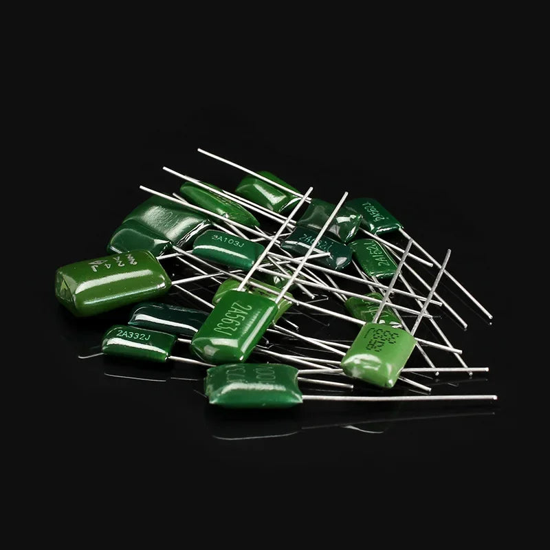 150/180/620PCS Polyester Film Capacitor Kit 100V 1nF 1.5nF 2.2nF 100nF 2A102J 2A471J 2A222J 2A392J 2A332J 2A472J 2A103J 2A473J - Shoppiline